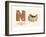 N is a Robin's Nest-null-Framed Art Print