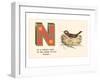 N is a Robin's Nest-null-Framed Art Print