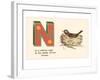 N is a Robin's Nest-null-Framed Art Print