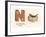 N is a Robin's Nest-null-Framed Art Print