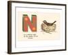 N is a Robin's Nest-null-Framed Art Print