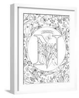 N is for Narcissus-Heather Rosas-Framed Art Print