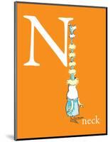 N is for Neck (orange)-Theodor (Dr. Seuss) Geisel-Mounted Art Print