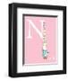 N is for Neck (pink)-Theodor (Dr. Seuss) Geisel-Framed Art Print