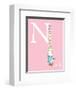 N is for Neck (pink)-Theodor (Dr. Seuss) Geisel-Framed Art Print