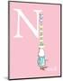 N is for Neck (pink)-Theodor (Dr. Seuss) Geisel-Mounted Art Print