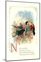 N is for Nest-null-Mounted Art Print
