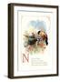 N is for Nest-null-Framed Art Print