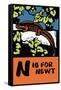 N is for Newt-Charles Buckles Falls-Framed Stretched Canvas