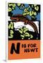 N is for Newt-Charles Buckles Falls-Framed Art Print