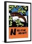 N is for Newt-Charles Buckles Falls-Framed Art Print