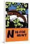 N is for Newt-Charles Buckles Falls-Framed Art Print