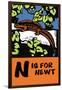 N is for Newt-Charles Buckles Falls-Framed Art Print