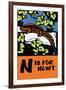 N is for Newt-Charles Buckles Falls-Framed Art Print