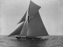 Racing Sloop in Full Sail-N.L. Stebbins-Framed Stretched Canvas