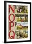 N, O, P, Q Illustrated Letters-Edmund Evans-Framed Art Print