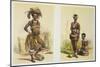 N'Pae a Young Zulu in Gala Dress and Two of King Panda-George French Angas-Mounted Giclee Print