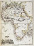 Africa, from A General Atlas of the Several Empires, Kingdoms and States in the World, 1830-N R Hewitt-Framed Premium Giclee Print