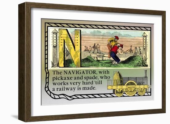 N the Navigator-null-Framed Art Print