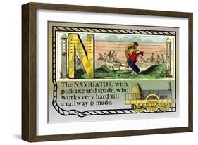 N the Navigator-null-Framed Art Print