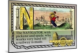 N the Navigator-null-Mounted Art Print