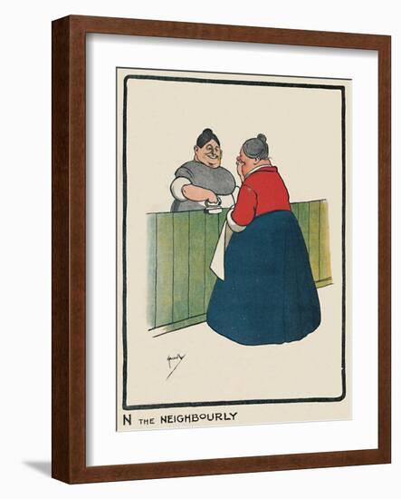 'N the Neighbourly', 1903-John Hassall-Framed Giclee Print