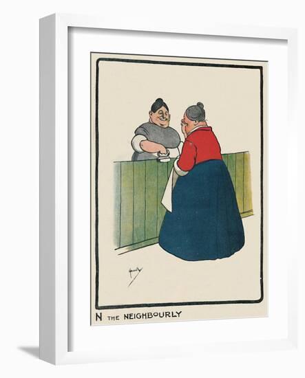 'N the Neighbourly', 1903-John Hassall-Framed Giclee Print