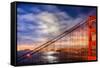 N. Tower Panorama - GG Bridge-John Gavrilis-Framed Stretched Canvas