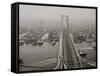 N.Y. from Brooklyn Tower, Williamsburg Bridge, New York, N.Y.-null-Framed Stretched Canvas