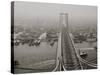 N.Y. from Brooklyn Tower, Williamsburg Bridge, New York, N.Y.-null-Stretched Canvas