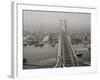 N.Y. from Brooklyn Tower, Williamsburg Bridge, New York, N.Y.-null-Framed Photo