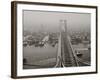 N.Y. from Brooklyn Tower, Williamsburg Bridge, New York, N.Y.-null-Framed Photo