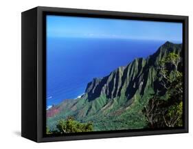 Na Pali Coast, Kauai, Hawaii, USA-Charles Sleicher-Framed Stretched Canvas