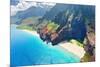 Na Pali Coast on Kauai Island-SergiyN-Mounted Photographic Print