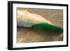 Na Pali Emerald-Breaking wave off the Na Pali coast, Kauai, Hawaii-Mark A Johnson-Framed Photographic Print