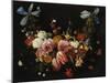 /Na Swag of Roses, Tulips, Dahlias and Other Flowers-George Wesley Bellows-Mounted Giclee Print