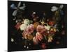 /Na Swag of Roses, Tulips, Dahlias and Other Flowers-George Wesley Bellows-Mounted Giclee Print