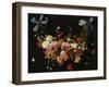 /Na Swag of Roses, Tulips, Dahlias and Other Flowers-George Wesley Bellows-Framed Giclee Print