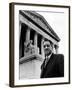 NAACP Chief Counsel Thurgood Marshall in Serious Portrait Outside Supreme Court Building-Hank Walker-Framed Premium Photographic Print