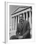 Naacp Lawyer Thurgood Marshall Standing in Front of the Supreme Court Building-null-Framed Premium Photographic Print