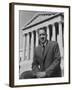 Naacp Lawyer Thurgood Marshall Standing in Front of the Supreme Court Building-null-Framed Premium Photographic Print