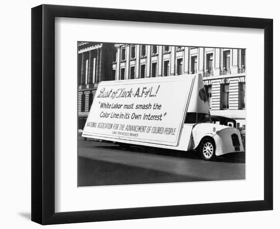 Naacp Moving Billboard-null-Framed Photographic Print