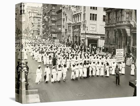 NAACP Parade, NYC, 1917-null-Stretched Canvas