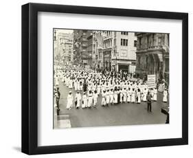 NAACP Parade, NYC, 1917-null-Framed Photographic Print