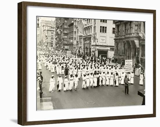 NAACP Parade, NYC, 1917-null-Framed Photographic Print