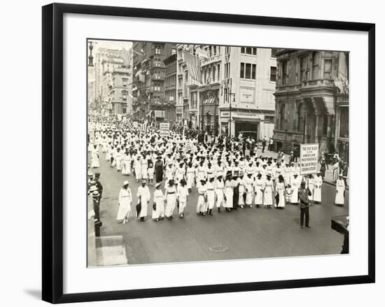 NAACP Parade, NYC, 1917-null-Framed Photographic Print