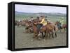 Naadam Festival, Orkhon Valley, Ovorkhangai, Mongolia, Central Asia-Bruno Morandi-Framed Stretched Canvas
