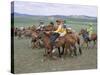 Naadam Festival, Orkhon Valley, Ovorkhangai, Mongolia, Central Asia-Bruno Morandi-Stretched Canvas