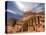 Nabatean tombs of Petra in Jordan-Jeremy Horner-Stretched Canvas