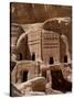 Nabatean Tombs, Petra, Unesco World Heritage Site, Jordan, Middle East-Sergio Pitamitz-Stretched Canvas